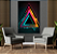 Quadro decorativo - Triângulos coloridos estilizados - Imagem 3