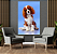 Quadro decorativo - Cachorro Cavalier sentado - Imagem 3