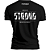 Camiseta Preta Always Stay Strong Casual 100% Algodão - Imagem 3