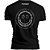 Camiseta Preta Chain Smile Casual 100% Algodão - Imagem 3