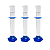 Combo 3 Provetas de Vidro Boro 3.3 Base Hexagonal Plástico - Volume: 250ml - Imagem 1