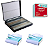 100 Lâmina 26x76mm Fosca Lapidada + 100 Laminula 24x24mm + Caixa Porta Laminas Para Até 100 Unidades - Imagem 1