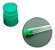 1000 Tubo de Ensaio Acrílico 12x75mm (5ml) + Tampa Verde - Imagem 1