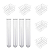 250 Tubo de Ensaio de Vidro 13x100mm + 5 Estante Rack 13mm - Imagem 1