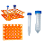 50 Tubo Falcon 50ml + 50 Tubo Falcon 15ml + Estante para 50 Tubos Falcon 15, 50ml - Imagem 1