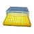 Caixa Rack Tubo Criogênico - 96 Microtubos de 0,2ml - Autoclavável - Base Amarela - Imagem 1