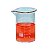Combo com 10 Copo Bequer de Vidro Boro 3.3 Forma Baixa (Griffin) Graduado: 25ml - Imagem 1