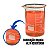 Combo com 10 Copos Bequer de Vidro Boro 3.3 Forma Baixa (Griffin) Graduado: 100ml - Imagem 2