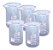 Combo com 5 Copo Bequer de Vidro Boro 3.3 Forma Baixa (Griffin) Graduado: 25ml - Imagem 3