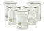 Combo com 5 Copos Bequer de Vidro Boro 3.3 Forma Baixa (Griffin) Graduado: 100ml - Imagem 3