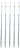Combo com 5 Pipetas Sorológicas de Vidro - 1ml - Imagem 1
