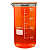 Copo Bequer de Vidro Boro 3.3 Forma Alta (Berzelius) Graduado: 400ml - Imagem 1