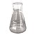 Erlenmeyer de Vidro Borossilicato Boca Larga Graduado - 125ml - Imagem 1
