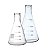 Kit com Erlenmeyer 1.000ml + Erlenmeyer 2.000ml - Imagem 1