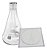 Kit Erlenmeyer 5000ml + Tela de Arame com Refratário 26x26cm - Imagem 1