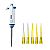Micropipeta Biopet 10-100ul + 1000 Ponteiras - Imagem 1