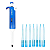 Micropipeta Exacta Volume Fixo 1000uL + 500 Ponteiras - Imagem 1