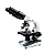 Microscópio Biológico Binocular 1600x Acromático Iluminação LED - Imagem 1