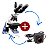 Microscópio Biológico Trinocular Acromático de Ótica Finita + Câmera 5.0mp - Imagem 1