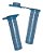 Microtubo Flaconete 2,7ml Interno 3,0ml Externo 5.000 Unidades - Azul - Imagem 1