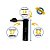 Microtubo Flaconete 2,7ml Interno 3,0ml Externo Pacote Com 500 Unidades - Preto Fechado - Imagem 4