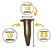Microtubo Tipo Eppendorf 1,0ml Int. Pacote com 500 Unidades - Dourado - Imagem 2