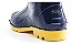 Bota Borracha Pvc Impermeável Azul/amarela C/ Amarra Galocha - Imagem 2