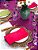 Guardanapo 005 Listras Poá Rosa - Imagem 2
