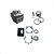 Kit Cilindro Completo Pistão e Anéis Para Roçadeiras 52cc Garthen + Jogo de Juntas - Imagem 1