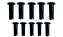 10 Botões Oscilação Preto Ventilador Mondial V-37 NV-61 NV-32 - Imagem 2