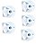 5 Travas Porcas Branca Ventilador Mondial NV-03 NV-06 NV-15 - Imagem 3