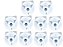 10 Travas Porcas Branca Ventilador Mondial NV-03 NV-06 NV-15 - Imagem 3
