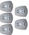 5 Bases Branca Ventilador Mondial NV-03 NV-15 - Imagem 3
