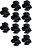 10 Fixadores Preto Motor Ventilador Mondial NV-31 - Imagem 4