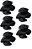 5 Fixadores Preto Motor Ventilador Mondial NV-31 - Imagem 3
