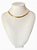 Colar Choker Feminino  Escama de Peixe Seta Liso Banhado em Ouro 18k. - Imagem 2