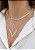 Colar Feminino Corrente Veneziana em V Liso  Banhado em Ouro 18k. - Imagem 2