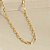 Colar Choker Elos Finos Banhado  em Ouro 18 k. - Imagem 1