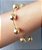 Pulseira  de Bolas Lisas Banhada em Ouro 18 k. - Imagem 2