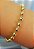 Pulseira Bolinhas Lisas e Tubinhos Banhada em Ouro 18 k. - Imagem 1
