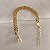 Pulseira Lacraia  Banhada em Ouro 18 k. - Imagem 2
