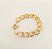 Pulseira Elos Torcidos Banhada em Ouro 18 k. - Imagem 2