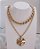 Colar Choker Corrente Elos Torcidos  Banhado em Ouro 18 k. - Imagem 2