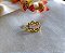 Piercing Fake Liso Vazado Banhado em Ouro 18 k. - Imagem 2