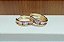 Brinco Argola Clique Navete Colors Banhado em Ouro 18 k. - Imagem 1