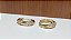 Brinco Argola Click com Detalhes Zircônia Banhada em Ouro 18 k. - Imagem 3