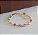 Pulseira Infantil Zircônia Colorida Banhada em Ouro 18 k. - Imagem 1