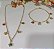 Colar Infantil Pingentes Borboleta Banhado em Ouro 18 k. - Imagem 2