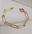 Pulseira Elos Retangulares Banhada em Ouro 18 k. - Imagem 2
