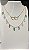 Colar Choker Gotas Coloridas Banhado em Ouro 18 k. - Imagem 2